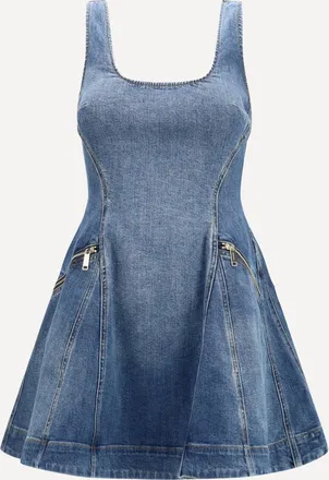 Self Portrait Abito mini in denim Woman 8