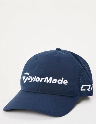 TaylorMade Taylormade Mens Wordmark Logo Pre Curved Brim Dad Cap - Navy - Size: MENS