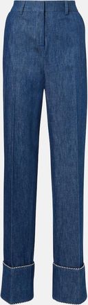 Valentino Pantaloni regular in chambray