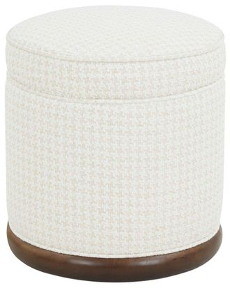 Safavieh Couture Fiorelli Round Boucle Ottoman