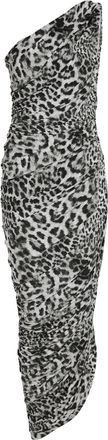 Norma Kamali Diana Leopard-print Stretch-jersey Maxi Dress - S (UK8-10 / S)