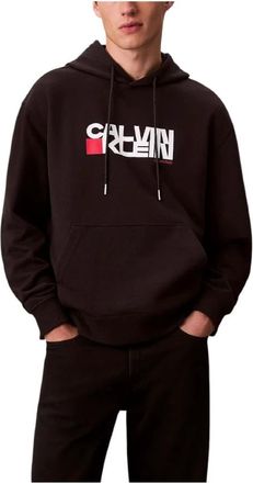 Calvin Klein Hoodies & sweatvesten, Heren, Zwart, L, Katoen, Urban Terry Redbox Hoodie