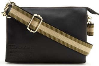 Ted Baker Womens Darceyy Branded Webbing Satchel Cross Body, Black, One Size UK