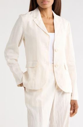 James Perse Linen Blazer in Alabaster at Nordstrom Rack, Size 0