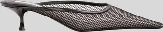 Victoria Beckham Womens Sloane Mesh Mule In Black
