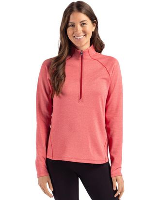 Cutter & Buck Peshastin Fleece Recycled Womens Half Zip Pullover