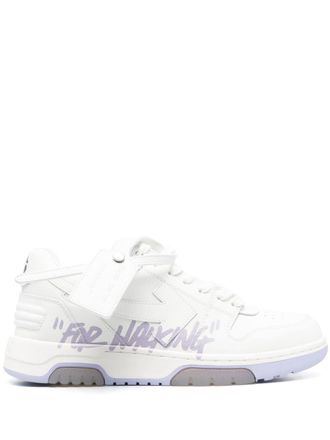 Off-white slogan-print low-top sneakers - women - Calf Leather/Calf Leather/Rubber/Fabric - 39