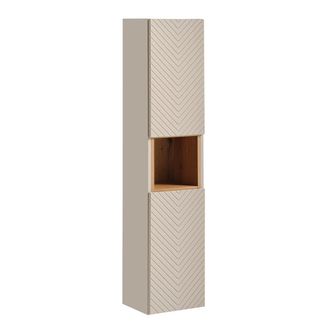 Petits Meubles Columna de pared 2 puertas paneles de melamina y de mdf cachemira
