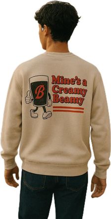 Generic Creamy Beamy Organic Irish Stout Jumper - Beamish-Inspired Sweatshirt (UK, Alpha, M, Regular, Regular, Khakis)