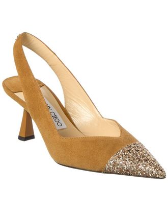 Jimmy Choo London Liya 65 Suede Slingback Pump