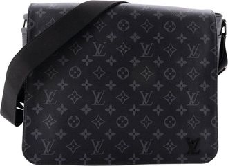 Louis Vuitton Black Monogram Eclipse Canvas District Mm (Authentic Pre-Loved)