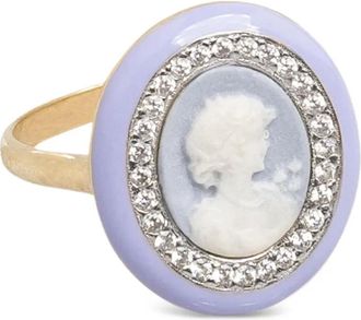 Cameo & Beyond Glam Ladies ring - Gold