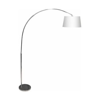 Fabrilamp Lámpara de Pie antonella 1xE27 L.126xAl.Reg.cmBlanco/Cromo