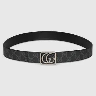 Gucci Reversible GG Marmont Belt, Size Gucci 100, Black, GG Canvas