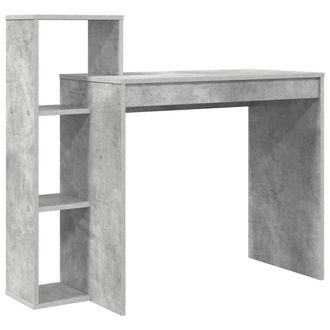 vidaXL Escritorio Gris Hormig&oacute;n 100 X 40 X 90 Cm Madera Contrachapada Vidaxl