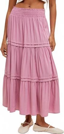 Wishlist Nora Midi Skirt In Cyclamen