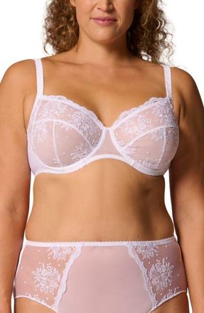 Simone P&eacute;r&egrave;le Intrigue Full Cup Underwire Bra in White at Nordstrom, Size 34G