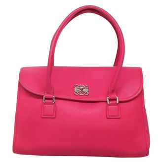 Loewe Alamo Leather Pink Leather Handbag (Pre-Owned)