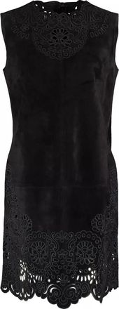 Dolce & Gabbana Black Suede/Leather Dress Size XS
