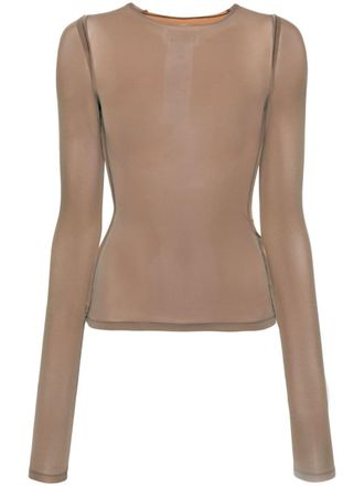Maison Margiela Top girocollo - Toni neutri