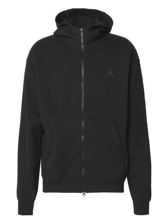 Nike Jordan logo-detail zip-up hoodie - Black