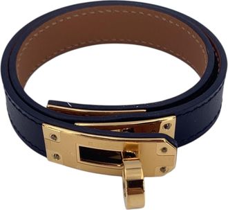 Herm&egrave;s Hermes leren armband Kelly Double Tour
