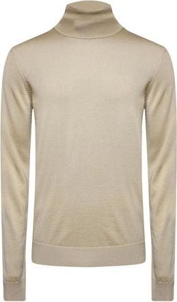 HUGO BOSS Hugo Heren-sweatshirt met rolkraag van San Thomas (Cr&egrave;me)