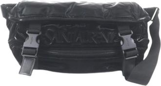 Saint Laurent Pre-owned Nylon Sling Bag - Heren - Vintage Heuptassen - Zwart - ONE Size - Nylon - Vintage