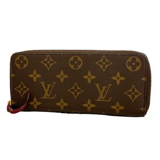 Louis Vuitton Brown Fuchsia Long Wallet (Bi-Fold) (Pre-Owned)