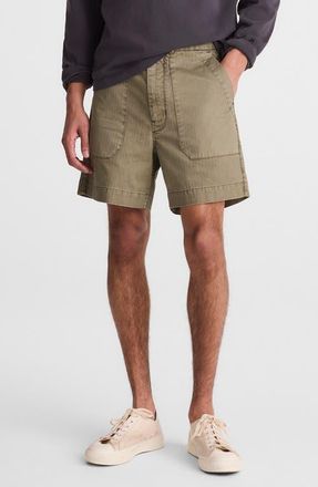 Madewell Herringbone Twill Fatigue Shorts at Nordstrom, Size 30