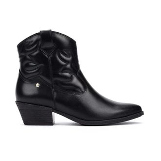 Pikolinos Vergel Enkelboot - Dames - Cowboylaarzen - Zwart - 35 EU - Leer - Schoenen