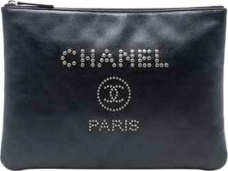 Chanel Pre-owned Clutches, female, Black, Size: ONE SIZE Pre-owned Vintage Clutch