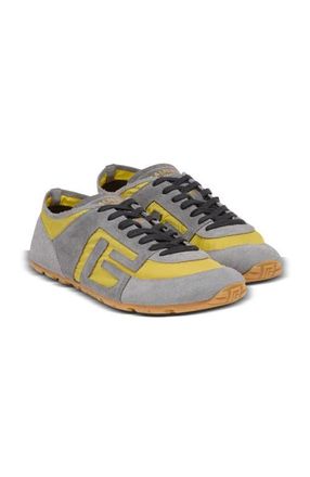 Balmain Racer 45 trainers in suede and nylon in Yellow at Nordstrom, Size 44