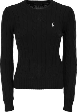 Polo Ralph Lauren Jersey con cuello redondo y punto de ochos de algod&oacute;n de Polo Ralph Lauren