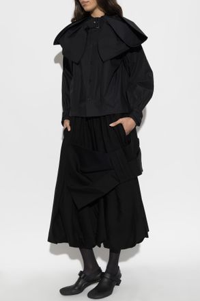 Comme Des Gar&ccedil;ons Comme Des Gar&ccedil;ons Noir Kei Ninomiya Shirt With A Decorative Bow, Womens, Black