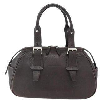Burberry Pre-owned Vintage handtas - Dames - Vintage Handtas - Bruin - ONE Size - Leer - Vintage