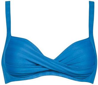 Lidea Linear Code Cross-Over Bikini Top Bikini-Top f&uuml;r Damen | blau