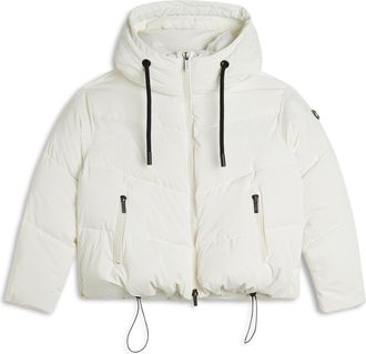 Freddy Piumino cropped donna con collo alto e coulisse regolabile