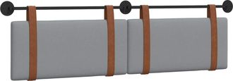 vidaXL Cabecero Colgante Gris Claro Pu Antiguo Vidaxl