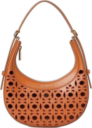 Coccinelle Whisper Borsa in Pelle Perforata - - Bags - Donna - Rosso - ONE SIZE