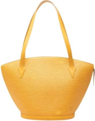 Louis Vuitton Pre-owned Saint Jacques PM Schoudertas - Dames - Vintage Schoudertas - Geel - ONE Size - Leer - Vintage