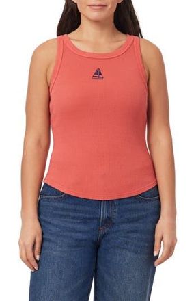 C&C California Embroidered Ribbed Tank in Cranberry at Nordstrom Rack, Size X-Large