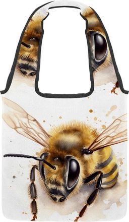 Generic 878071_1 Reversible Canvas Shoulder Tote - Double-Sided Print, 12oz Cotton, 27cm Drop, Fold-Flat Bag for Travel, Shopping, Street Outings