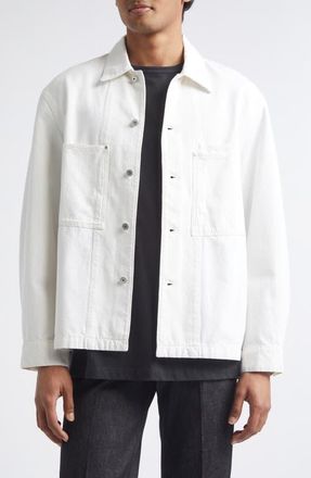 Christophe Lemaire Workwear Overshirt in Milk at Nordstrom, Size 36 Us