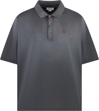 Alexander McQueen Grey Shirt Collar Polo