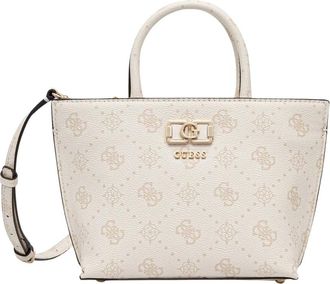 Guess Emelie Mini Crossbody Tas - Dames - Handtassen - Beige - ONE Size - Leer - Tassen