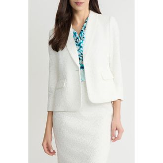 Kasper Shawl Collar Blazer in Lily White at Nordstrom, Size 10P