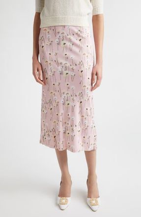 Bernadette Robbie Floral Midi Skirt in Smaller Poppies at Nordstrom, Size 4 Us