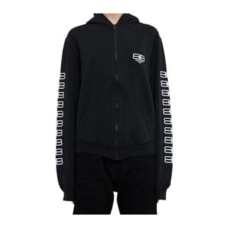 Balenciaga Dames, Sweatshirts & Hoodies, Zwart, Maat: XS