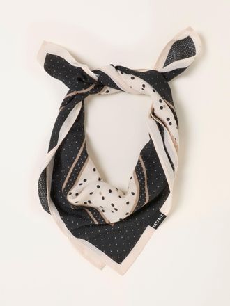 Fat Face FatFace Ivory Polka Dot Square Scarf